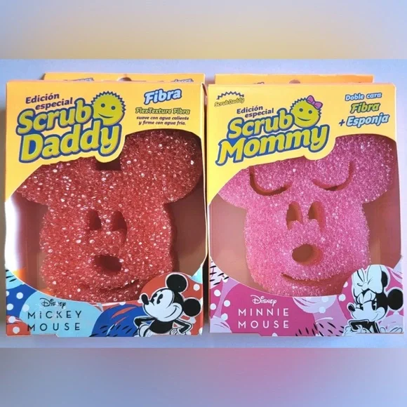 Disney Mickey & Minnie pair Mickey Mouse Scrub Daddy sponges - Picture 1 of 4